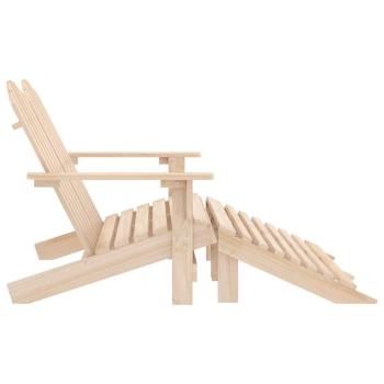 Adirondack-Gartenbank 2-Sitzer mit Fu?teil Tannenholz