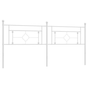 Ersatz-Kopfteil Metall Weiß 200 cm