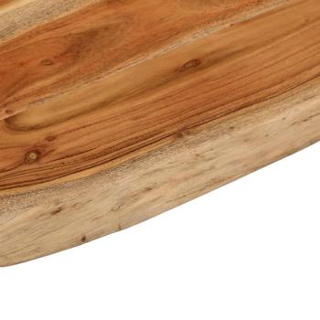 Waschtischplatte 80x60x2,5 cm Rechteckig Massivholz Akazie