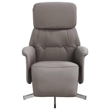 Relaxsessel mit Fußteil Taupe Stoff