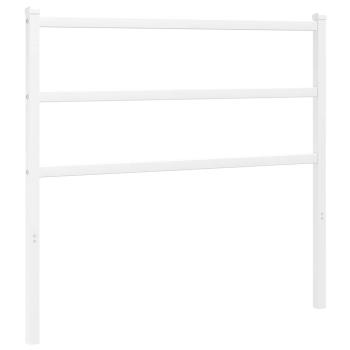 Ersatz-Kopfteil Metall Weiß 100 cm