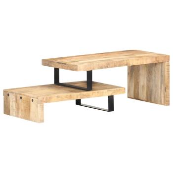 ARDEBO.de - 2-tlg. Couchtisch-Set Massivholz Mango