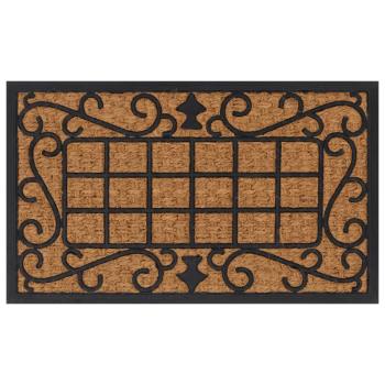 ARDEBO.de - Fußmatte Rechteckig 45x75 cm Gummi und Kokosfaser