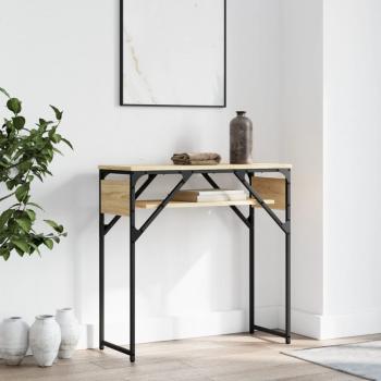 ARDEBO.de - Konsolentisch mit Ablage Sonoma-Eiche 75x30x75cm Holzwerkstoff