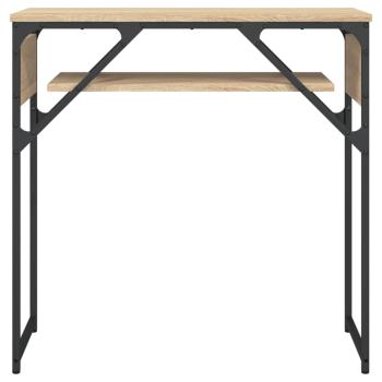 Konsolentisch mit Ablage Sonoma-Eiche 75x30x75cm Holzwerkstoff