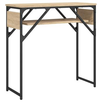 Konsolentisch mit Ablage Sonoma-Eiche 75x30x75cm Holzwerkstoff