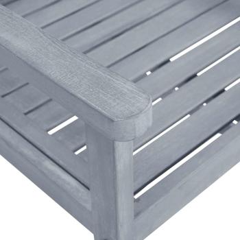 Gartenst?hle 8 Stk. Massivholz Akazie Grau
