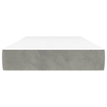 Taschenfederkernmatratze Mittel Hellgrau 120x190x20 cm Stoff
