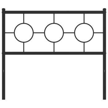 Ersatz-Kopfteil Metall Schwarz 100 cm