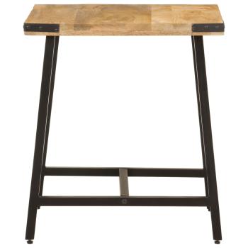 Beistelltisch 45x45x50 cm Massivholz Mango und Eisen