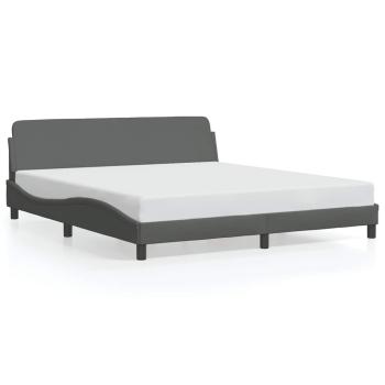 Bettgestell "Dover" Dunkelgrau 183x213 cm Stoff