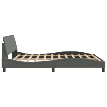 Bettgestell "Dover" Dunkelgrau 183x213 cm Stoff