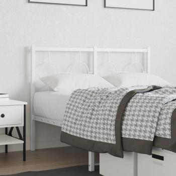ARDEBO.de - Ersatz-Kopfteil Metall Weiß 120 cm