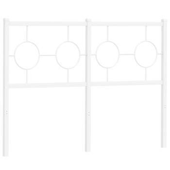 Ersatz-Kopfteil Metall Weiß 120 cm