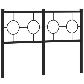 Ersatz-Kopfteil Metall Schwarz 120 cm