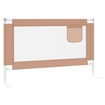 Kleinkind-Bettschutzgitter Taupe 120x25 cm Stoff