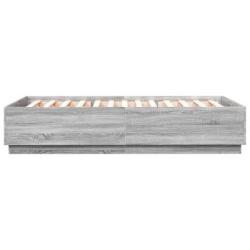 Bettgestell Grau Sonoma 150x200 cm Holzwerkstoff