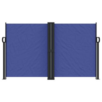 Seitenmarkise Ausziehbar Blau 140x600 cm