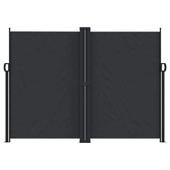 Seitenmarkise Ausziehbar Schwarz 180x600 cm