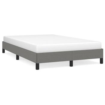 Bettgestell ohne Matratze Dunkelgrau 120x190 cm Stoff
