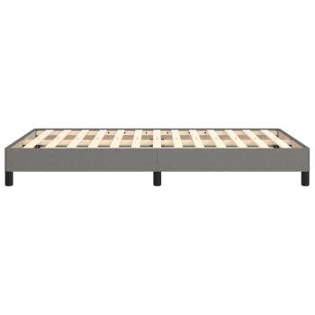 Bettgestell ohne Matratze Dunkelgrau 120x190 cm Stoff