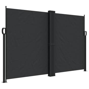 Seitenmarkise Ausziehbar Schwarz 160x600 cm