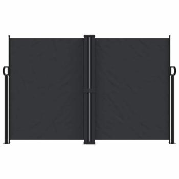 Seitenmarkise Ausziehbar Schwarz 160x600 cm