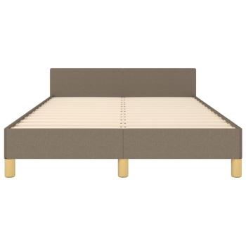 Bettgestell ohne Matratze Taupe 120x190 cm Stoff