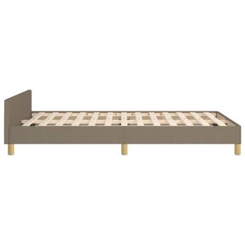 Bettgestell ohne Matratze Taupe 120x190 cm Stoff