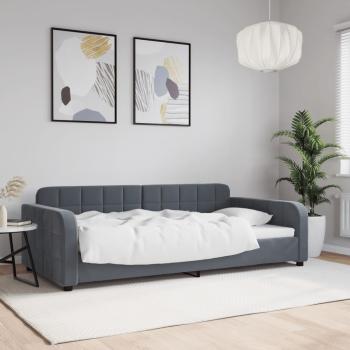 ARDEBO.de - Tagesbett Dunkelgrau 100x200 cm Samt