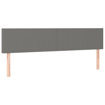 Bettgestell ohne Matratze Dunkelgrau 120x190 cm Stoff