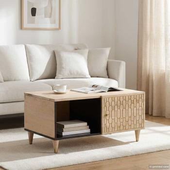ARDEBO.de - Couchtisch 80x50x40 cm Massivholz Mango