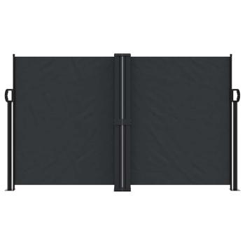 Seitenmarkise Ausziehbar Schwarz 140x1000 cm
