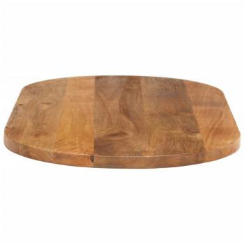 Tischplatte 120x50x3,8 cm Oval Massivholz Mango
