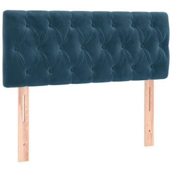 Boxspringbett mit Matratze Dunkelblau 120x190 cm Samt