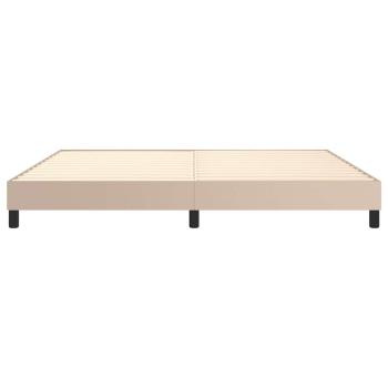 Boxspringbettgestell Cappuccino-Braun 200x200 cm Kunstleder