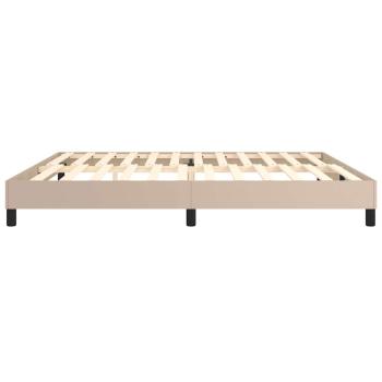 Boxspringbettgestell Cappuccino-Braun 200x200 cm Kunstleder