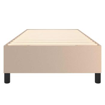 Boxspringbettgestell Cappuccino-Braun 80x200 cm Kunstleder