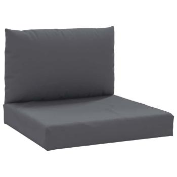 Palettenkissen 2-tlg. Anthrazit Oxford-Gewebe