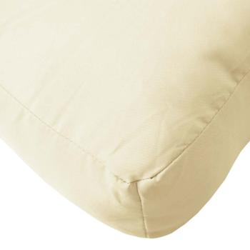 Palettenkissen Creme 60x60x9,5 cm Oxford-Gewebe