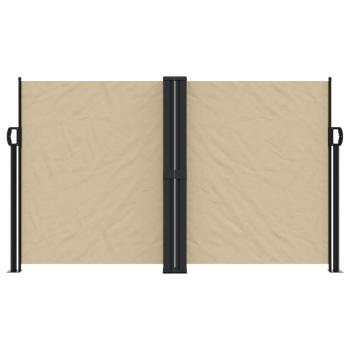 Seitenmarkise Ausziehbar Beige 140x1200 cm