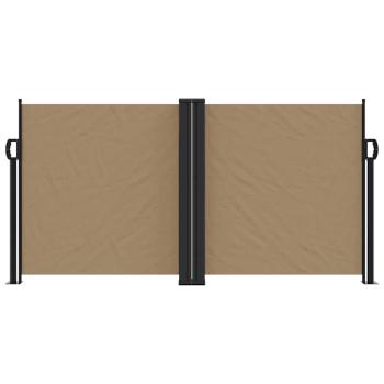 Seitenmarkise Ausziehbar Taupe 120x1000 cm