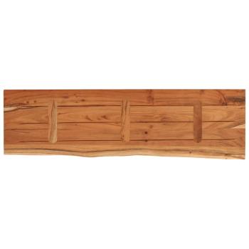 Wandregal 110x30x2,5 cm Rechteckig Massivholz Akazie Baumkante