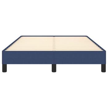 Bettgestell ohne Matratze Blau 120x190 cm Stoff