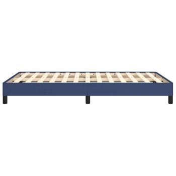 Bettgestell ohne Matratze Blau 120x190 cm Stoff