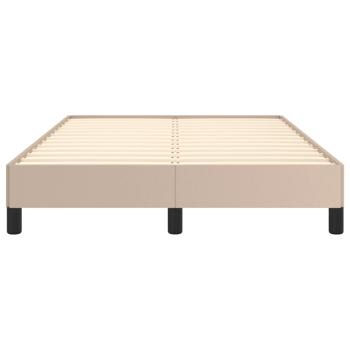 Bettgestell ohne Matratze Cappuccino-Braun 120x190cm Kunstleder