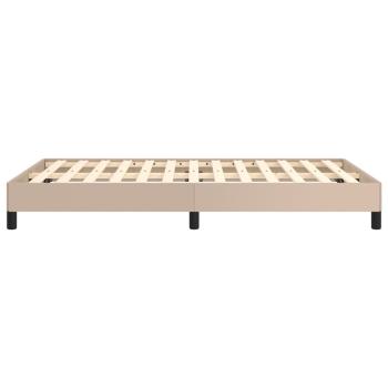 Bettgestell ohne Matratze Cappuccino-Braun 120x190cm Kunstleder