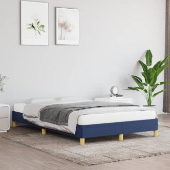 ARDEBO.de - Bettgestell ohne Matratze Blau 120x190 cm Stoff