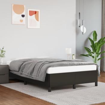 ARDEBO.de - Bettgestell ohne Matratze Schwarz 120x190 cm Kunstleder