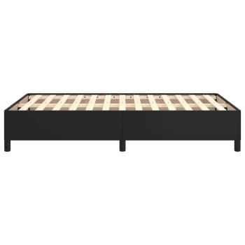Bettgestell ohne Matratze Schwarz 120x190 cm Kunstleder